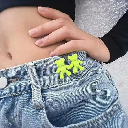 BearFixer - Kit com 2 Botão Fivela para Ajuste de Calça