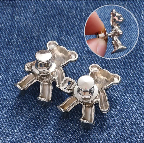 BearFixer - Kit com 2 Botão Fivela para Ajuste de Calça
