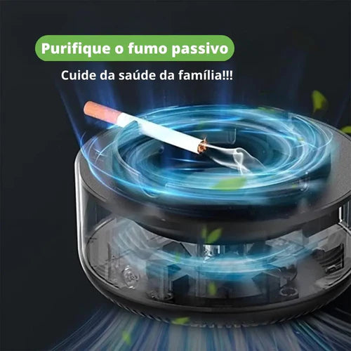 Cinzeiro Purificador De Ar Eletrônico Removedor De Fumaça