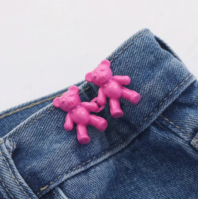 BearFixer - Kit com 2 Botão Fivela para Ajuste de Calça