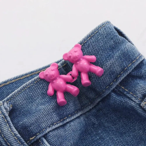 BearFixer - Kit com 2 Botão Fivela para Ajuste de Calça
