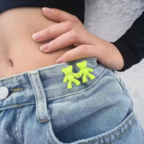 BearFixer - Kit com 2 Botão Fivela para Ajuste de Calça