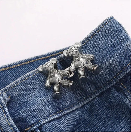 BearFixer - Kit com 2 Botão Fivela para Ajuste de Calça