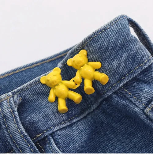 BearFixer - Kit com 2 Botão Fivela para Ajuste de Calça