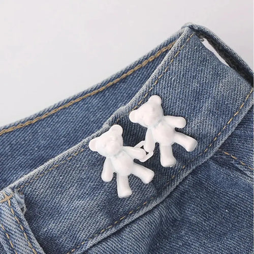 BearFixer - Kit com 2 Botão Fivela para Ajuste de Calça