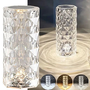 CrystalLamp - Luminária de Mesa Cristal LED