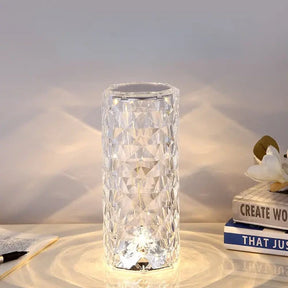 CrystalLamp - Luminária de Mesa Cristal LED