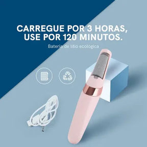 Removedor de Calos e Rachaduras Portátil - Lixa de Pé Elétrica