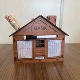 WoodBank Decorativo - Guarde Dinheiro Usando Método Japonês