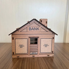 WoodBank Decorativo - Guarde Dinheiro Usando Método Japonês